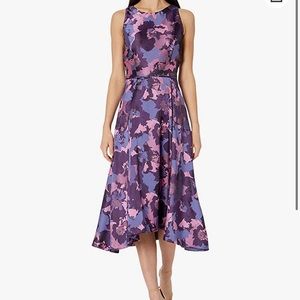 Tahari ASL Hi-Lo Jacquard Party Dress